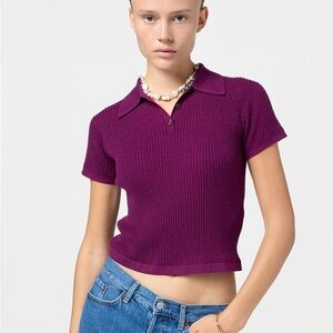 NWT- Guest In Residence ‘Shrunken Polo Shirt’. Medium